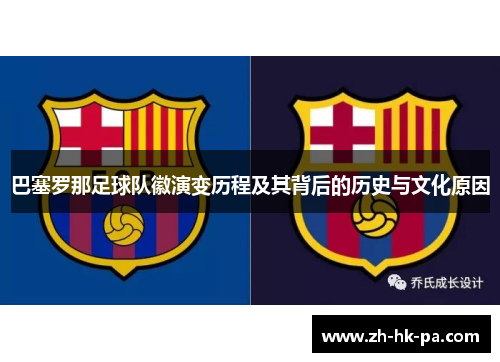 巴塞罗那足球队徽演变历程及其背后的历史与文化原因